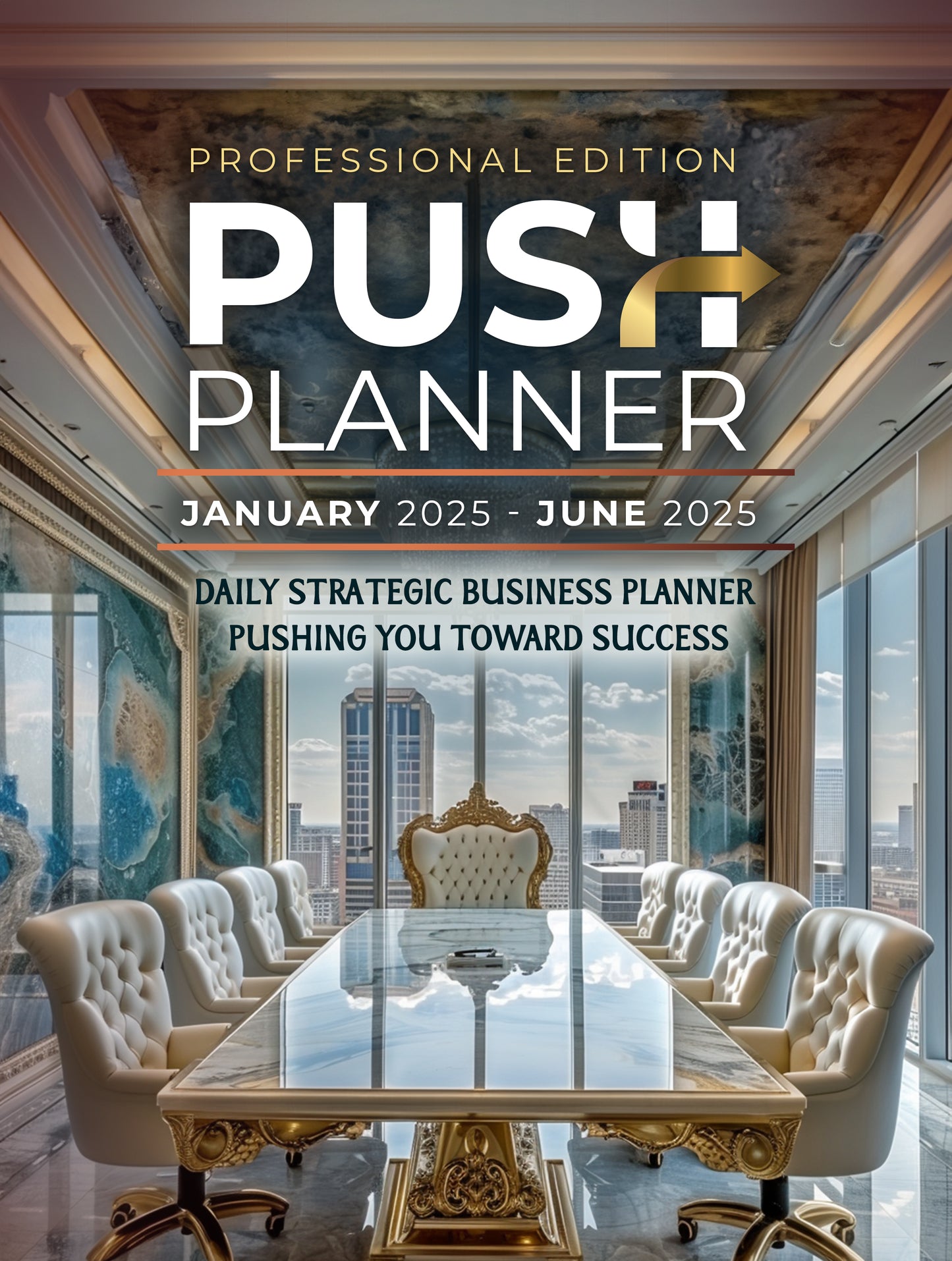 PUSH Planner Jan - Jun 2025 Elegant White - Hard Copy